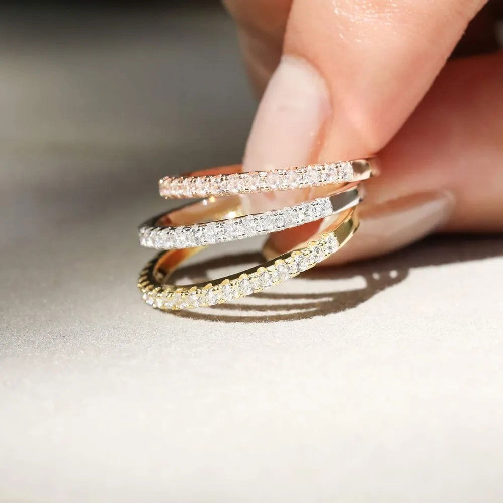 Bague Adorazione – Fine bague argent sertie | L’Atelier de Malte