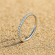 Bague Adorazione – Fine bague argent sertie | L’Atelier de Malte Argent / 3
