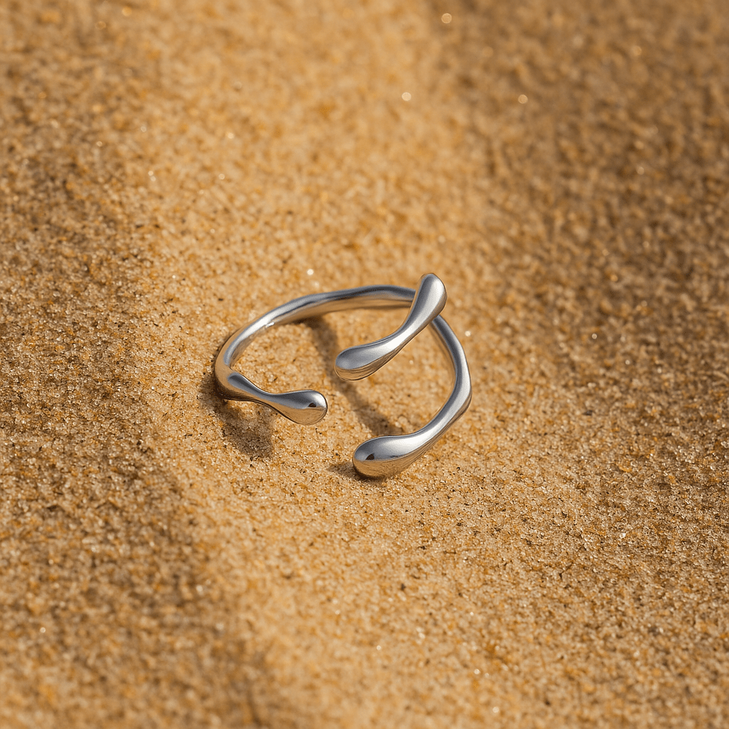 Bague Boccio – Acier inoxydable plaqué or - argent L’Atelier de Malte