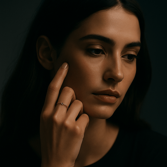 Bague Colori – Plaqué or & pierre de naissance