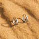 Boucles Crepuscolo – Mini créoles argent & or 14K | L’Atelier de Malte Argent