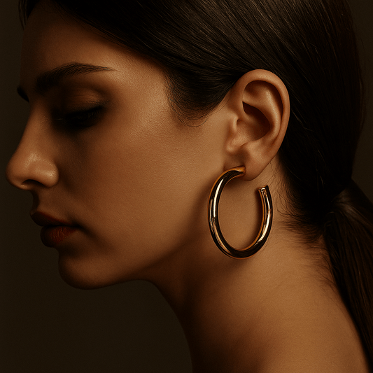 Boucles d’oreilles Claudia – Plaqué or 18k