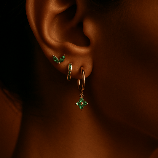 Boucles Fiori – Argent 925 Plaqué or