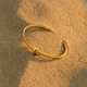 Bracelet Bormio – Jonc or ou argent avec nœud | Atelier de Malte Or