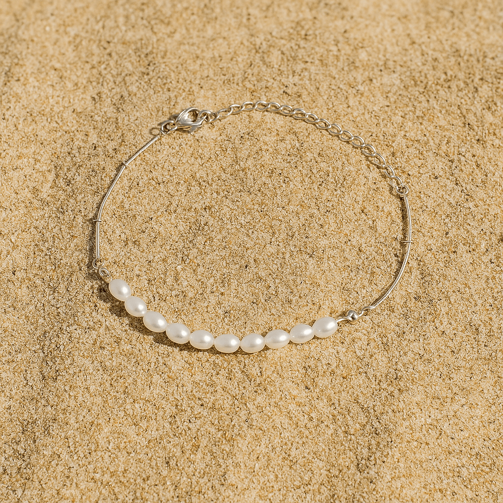 Bracelet Credenza – Perles & plaqué or ou argent | Atelier de Malte Argent