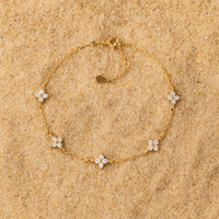 Bracelet Fiori – Bijou floral doré en argent 925 | L’Atelier de Malte Or