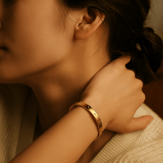 Bracelet Giustizia – Jonc et pierres fines