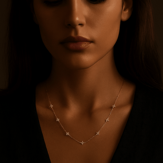 Collier Fiori – Argent 925 & floraison précieuse