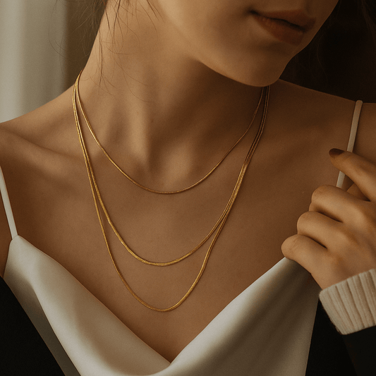 Collier Amalfi – Multirangs plaqué or 18k ou argent