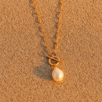 Collier Perle baroque & plaqué or 18k | Agata - L’Atelier de Malte