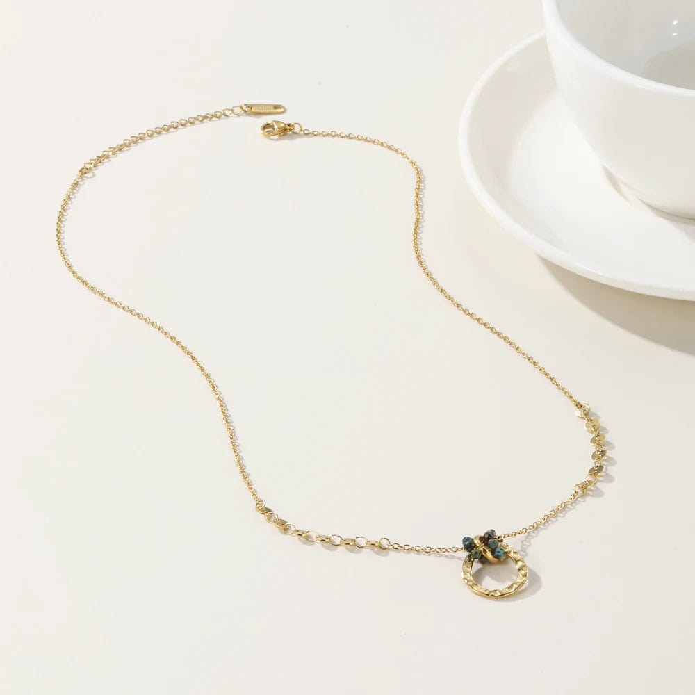 Collier Plaqué or 18k & pierres naturelles | Allevare
