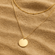 Collier Semplicità – Double chaîne & médaillon | L’Atelier de Malte Or
