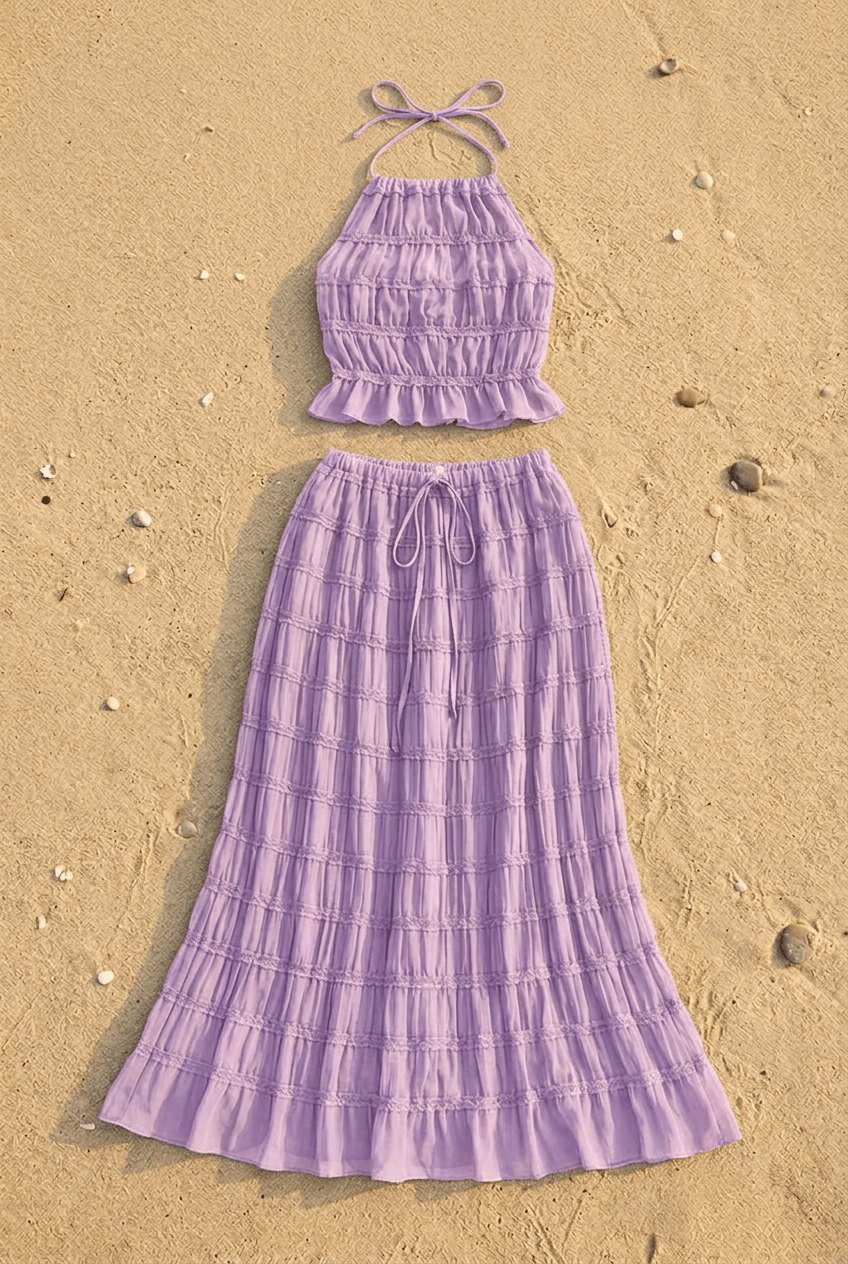 Ensemble Olivia - Top Bustier & Jupe Midi - L'atelier de Malte