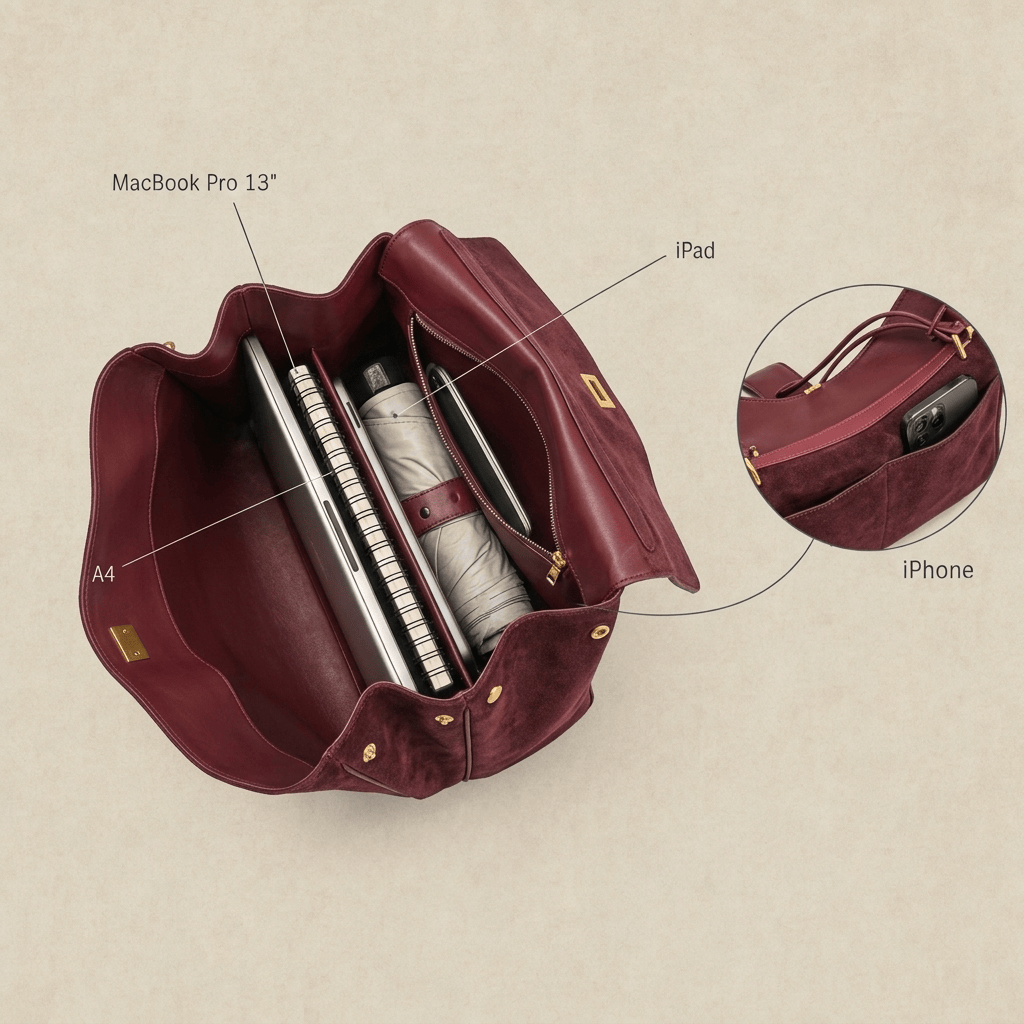 Sac à main Moira Chromatica – cabas en daim coloré L’Atelier de Malte
