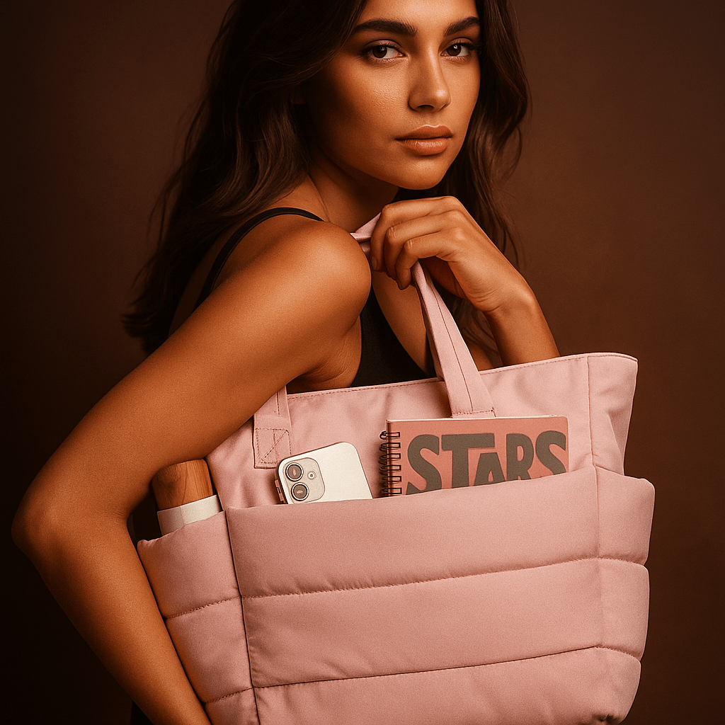 Sac à main Puffer Nube – cabas matelassé 20 L | L’Atelier de Malte Rose