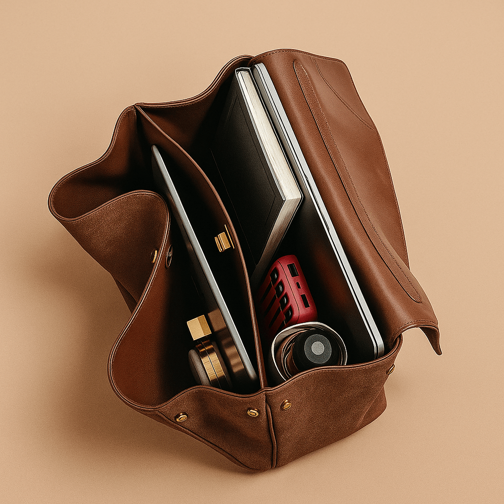 Sac Moira – Cabas daim véritable & intérieur cuir | L’Atelier de Malte