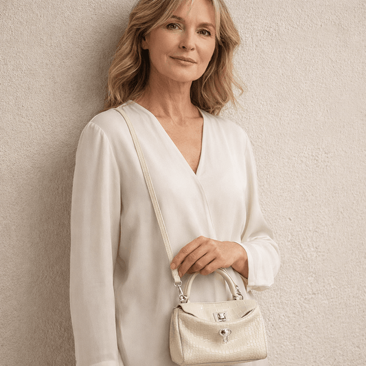 Sac Moira Coccodrillo - Mini, Blanc