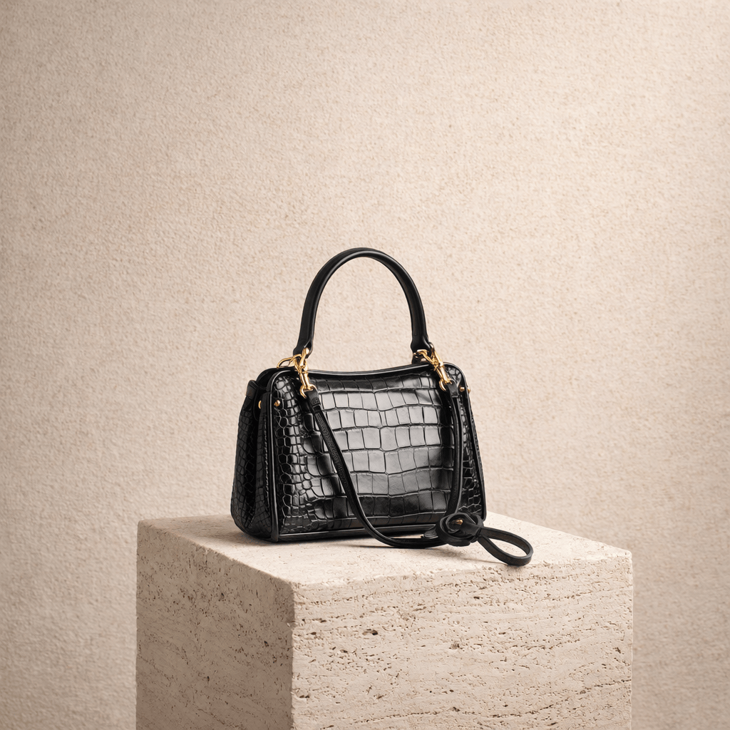 Sac Moira Coccodrillo - Grand Format, Noir