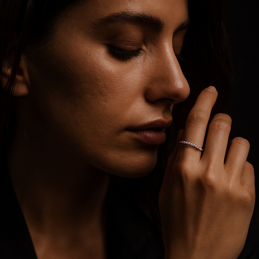 Bague Adorazione – Argent 925 & éclat serti délicat