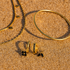 Coffret Famiglia – Collier, jonc & créoles or 18k