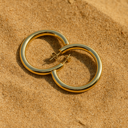 Boucles d’oreilles Claudia – Plaqué or 18k