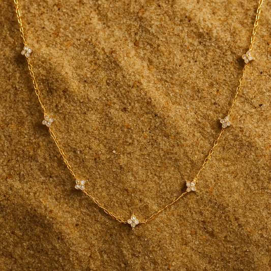 Collier Fiori – Argent 925 & floraison précieuse