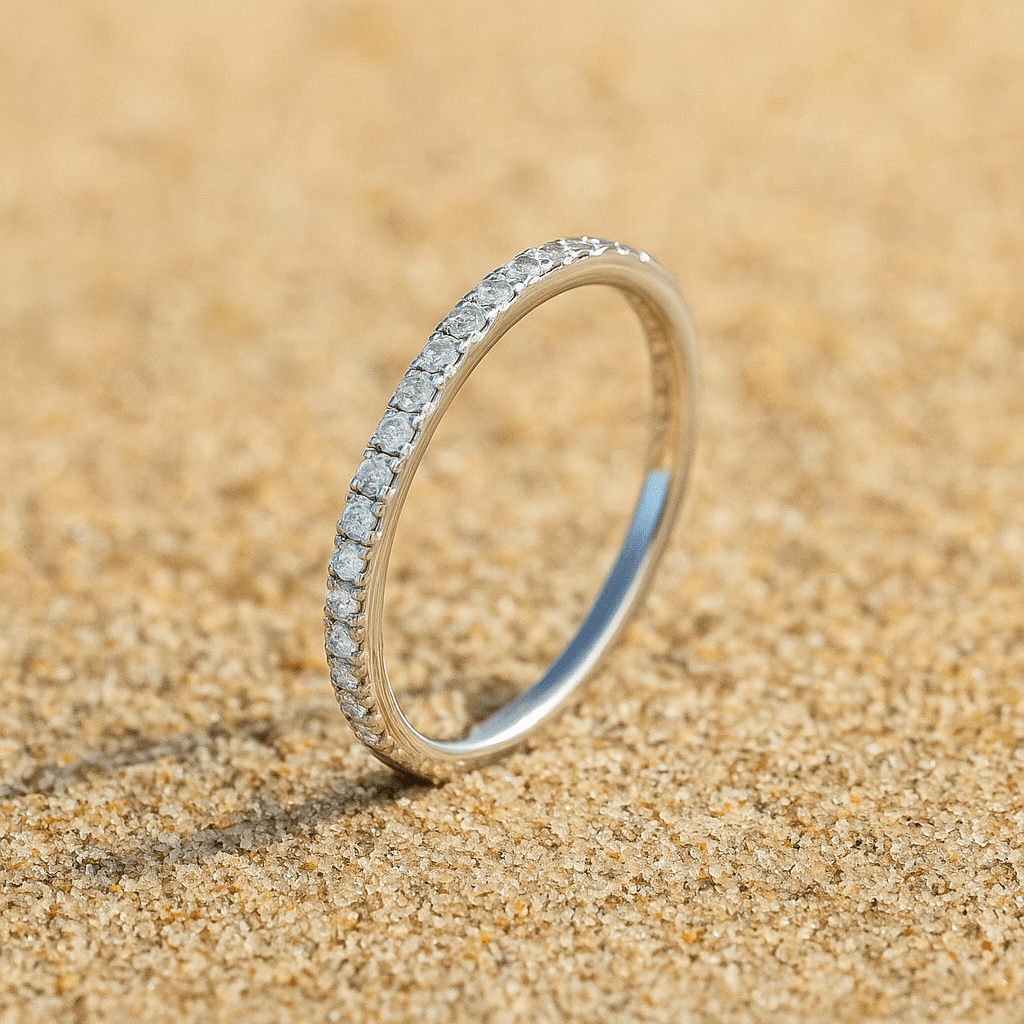 Bague Adorazione – Fine bague argent sertie | L’Atelier de Malte Argent / 3