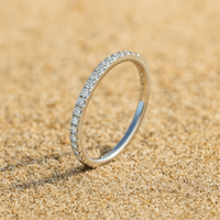 Bague Adorazione – Fine bague argent sertie | L’Atelier de Malte Argent / 3