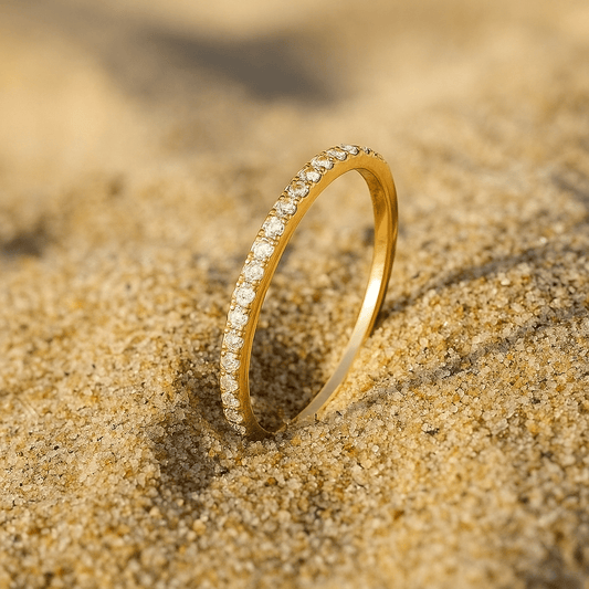 Bague Adorazione – Fine bague argent sertie | L’Atelier de Malte Or / 3