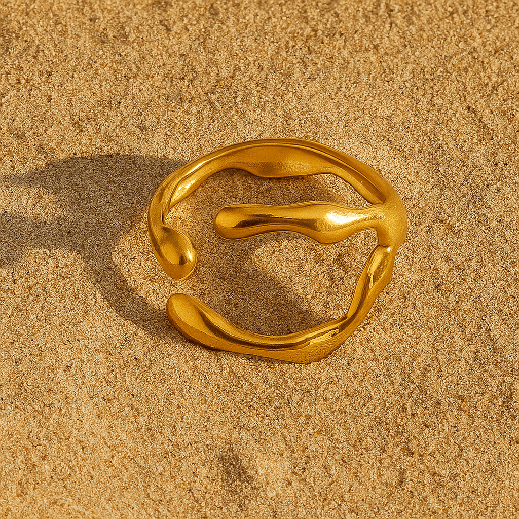 Bague Boccio – Acier inoxydable plaqué or - argent L’Atelier de Malte