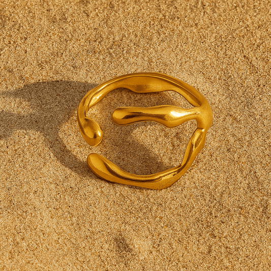 Bague Boccio – Acier inoxydable plaqué or - argent L’Atelier de Malte