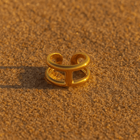 Bague Elena – Bague plaqué or design ajouré | L’Atelier de Malte Or