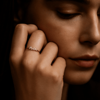 Bague fiançailles Cielo – Argent 925 & zircons | Atelier de Malte