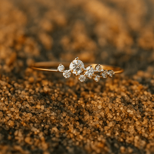 Bague fiançailles Cielo – Argent 925 & zircons | Atelier de Malte 5