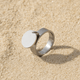 Bague large Genova – Anneau design plaqué or ou argent | L’Atelier  Argent / 7
