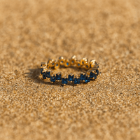 Bague Luce – Plaqué or 18k & pierres fines | L’Atelier de Malte Bleu / 6
