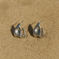 Boucles d’oreilles Sangallo – Forme sculptée or & argent 925 | L’Atelier de Malte Argent