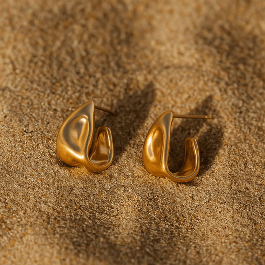 Boucles d’oreilles Sangallo – Forme sculptée or & argent 925 | L’Atelier de Malte Or