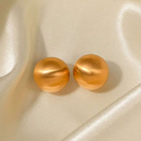 Boucles Semina – Galets satinés or 18K 2 cm | L’Atelier de Malte