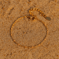 Bracelet Camilla – Perles émaillées bleu & or 14k | L’Atelier de Malte Rose