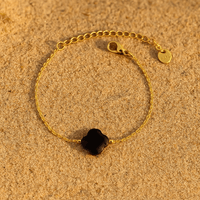 Bracelet Chiara – Aventurine ou pierre naturelle | L'Atelier de Malte Agathe Noire