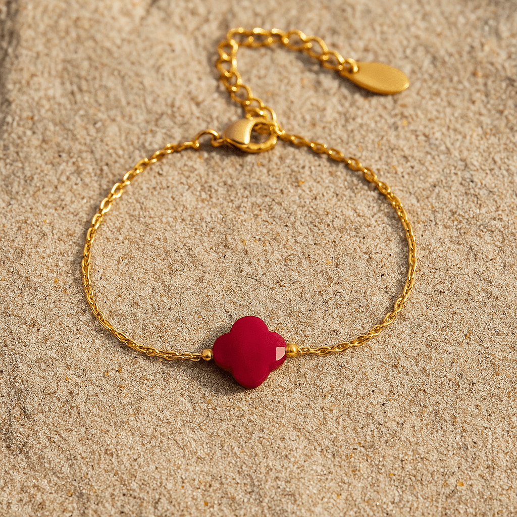 Bracelet Chiara – Aventurine ou pierre naturelle | L'Atelier de Malte Fluorite