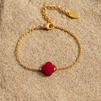 Bracelet Chiara – Aventurine ou pierre naturelle | L'Atelier de Malte Fluorite