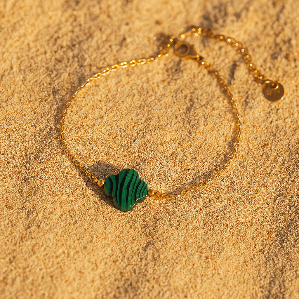 Bracelet Chiara – Aventurine ou pierre naturelle | L'Atelier de Malte Malachite
