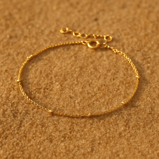 Bracelet fin Onda – Plaqué or 14k ou argent | Atelier de Malte Or
