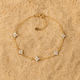 Bracelet Fiori – Bijou floral doré en argent 925 | L’Atelier de Malte Or