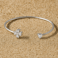 Bracelet – Jonc argent & symboles d’amour | Girasole 