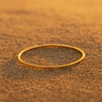 Bracelet jonc Livorno – Plaqué or 18k, argent ou or rose | Malte Or / 55mm