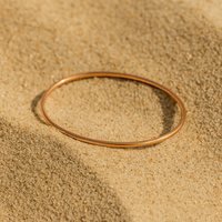 Bracelet jonc Livorno – Plaqué or 18k, argent ou or rose | Malte Or rose / 55mm