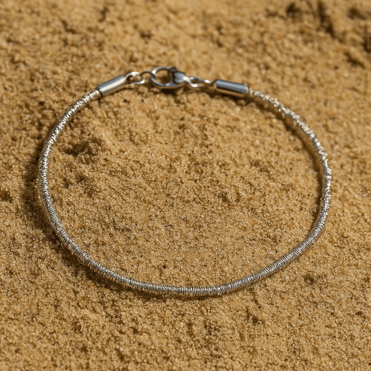 Bracelet torsadé femme – Plaqué or 14k ou argent 925 Atelier de Malte Argent